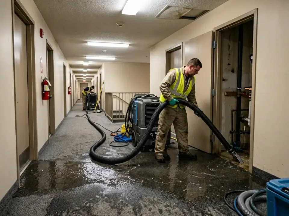 multi-unit-apartment-hallway-f-005 — frequently asked questions, Emergency Burst Pipe Water Extraction & Removal in Sharpsvi…